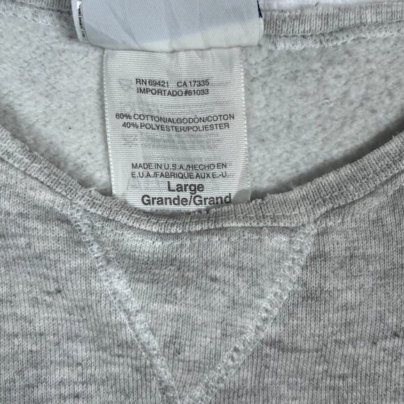 VTG 90s Reebok Grip It Feel It Basketball Gray XL Insta Pump Sweatshirt Thrashed - Picture 3 of 13